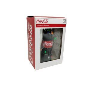 Coca Cola Coke Bottle with Faux Lights 4 in Christmas Tree Ornament Kurt Adler